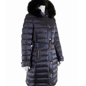 Burberry London Quilted Puffer Long Coat Size XS